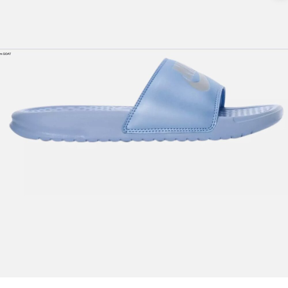 RARE NIB Wmns Benassi JDI Slide 'Aluminum' – Size US 5 W